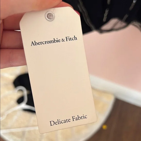 Abercrombie & Fitch Black Beaded Mesh Dress - Picture 2 of 4